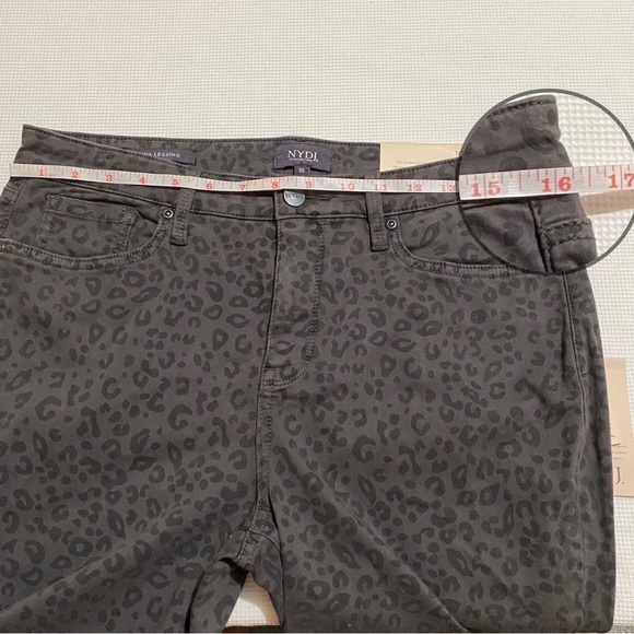 NYDJ Women Alina Legging Shadow Jag Size 10 NWT - Picture 8 of 13